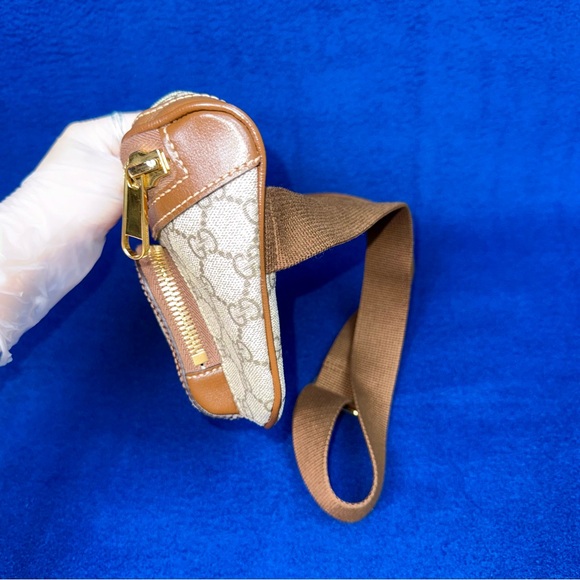 Authentic Gucci Interlocking Supreme G Belt Bag Beige/Ebony Leather Zipper Issue - Picture 14 of 14